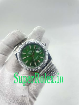 Alternative view of Rolex Datejust 36 Mint Green Dial Ref.126234