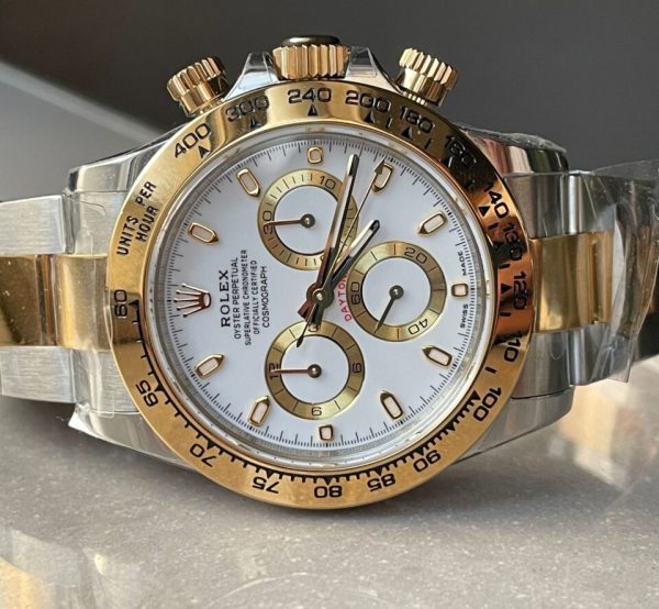 BTF factory 1:1 Rolex Daytona 116523 SS 904L & Yellow Gold White Dial A4130 - Image 7
