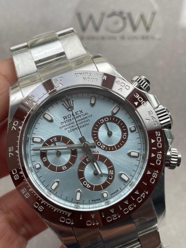 Clean Factory 1:1 Rolex Daytona 116506 50th Anniversary Best Edition Ice Blue Dial Lume Markers SA4130 V2 - Image 2