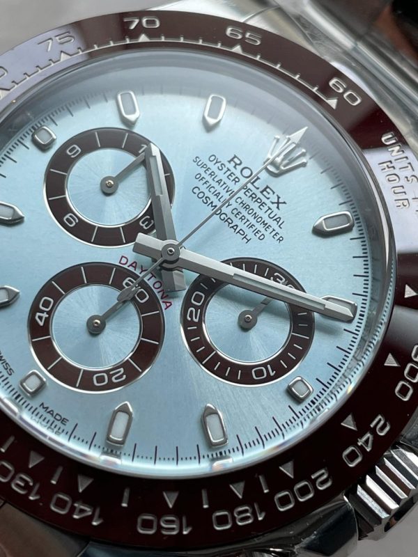 Clean Factory 1:1 Rolex Daytona 116506 50th Anniversary Best Edition Ice Blue Dial Lume Markers SA4130 V2 - Image 7