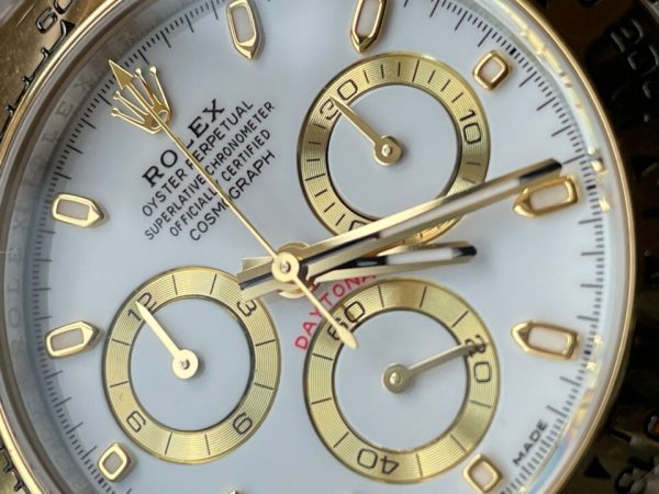 BTF factory 1:1 Rolex Daytona 116523 SS 904L & Yellow Gold White Dial A4130 - Image 10