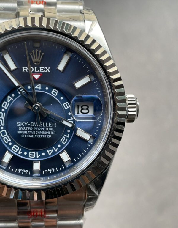 Noob FACTORY 1:1 Rolex Sky-Dweller 326935 SS Blue Dial - Image 4