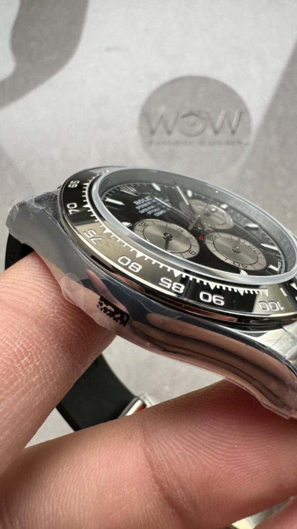 QF Factory 1:1 Rolex Daytona 126500 Best Edition 904L Steel Black Dial SA4131 - Image 8