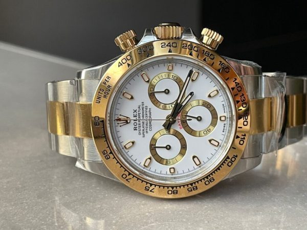 BTF factory 1:1 Rolex Daytona 116523 SS 904L & Yellow Gold White Dial A4130 - Image 6