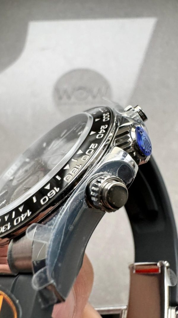 QF Factory 1:1 Rolex Daytona 126500 Best Edition 904L Steel Black Dial SA4131 - Image 7