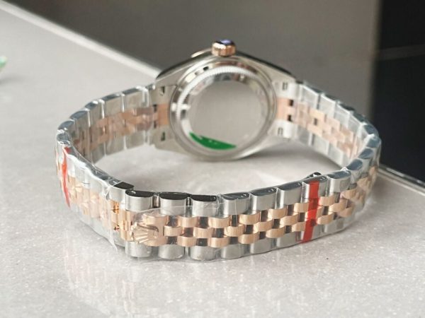 KZF Factory 1:1 Rolex Datejust 28mm 904L RG/SS Brown Dial A2671 - Image 8