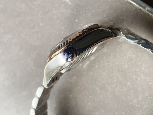 KZF Factory 1:1 Rolex Datejust 28mm 904L RG/SS Brown Dial A2671 - Image 7