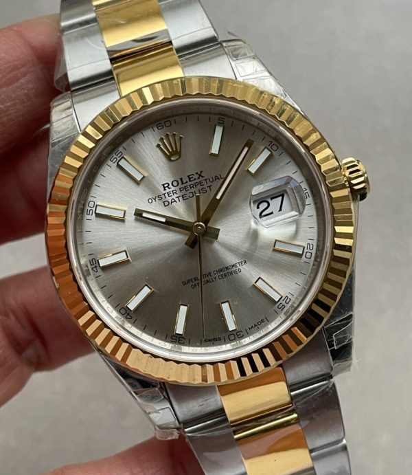 VSF Factory 1:1 Rolex DateJust 41 126333 904L SS/YG Best Edition Silver Dial VS3235 - Image 6