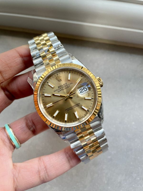 VSF Factory 1:1 Best Rolex DateJust 36 SS 126233 Edition 904L Steel YG Stick Dial VS3235 - Image 3
