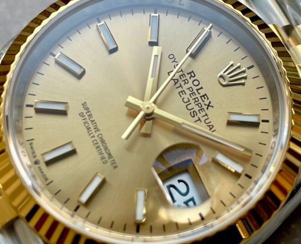 VSF Factory 1:1 Best Rolex DateJust 36 SS 126233 Edition 904L Steel YG Stick Dial VS3235 - Image 4