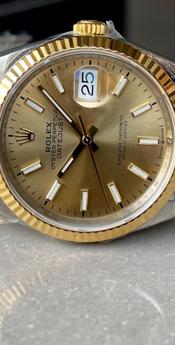 VSF Factory 1:1 Best Rolex DateJust 36 SS 126233 Edition 904L Steel YG Stick Dial VS3235 - Image 6