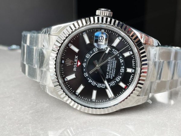 Noob FACTORY 1:1 Rolex Sky-Dweller 326934 SS Best Edition Black Dial A23J - Image 3