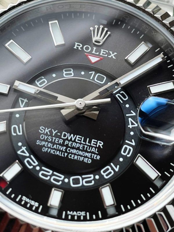 Noob FACTORY 1:1 Rolex Sky-Dweller 326934 SS Best Edition Black Dial A23J - Image 7