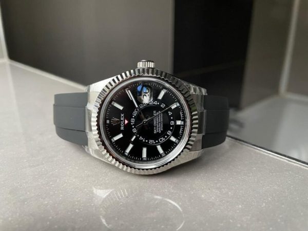 Noob FACTORY 1:1 Rolex Sky-Dweller 326934 904L SS Noob 1:1 Best Edition Black Dial Asian 23J to 9001 - Image 8