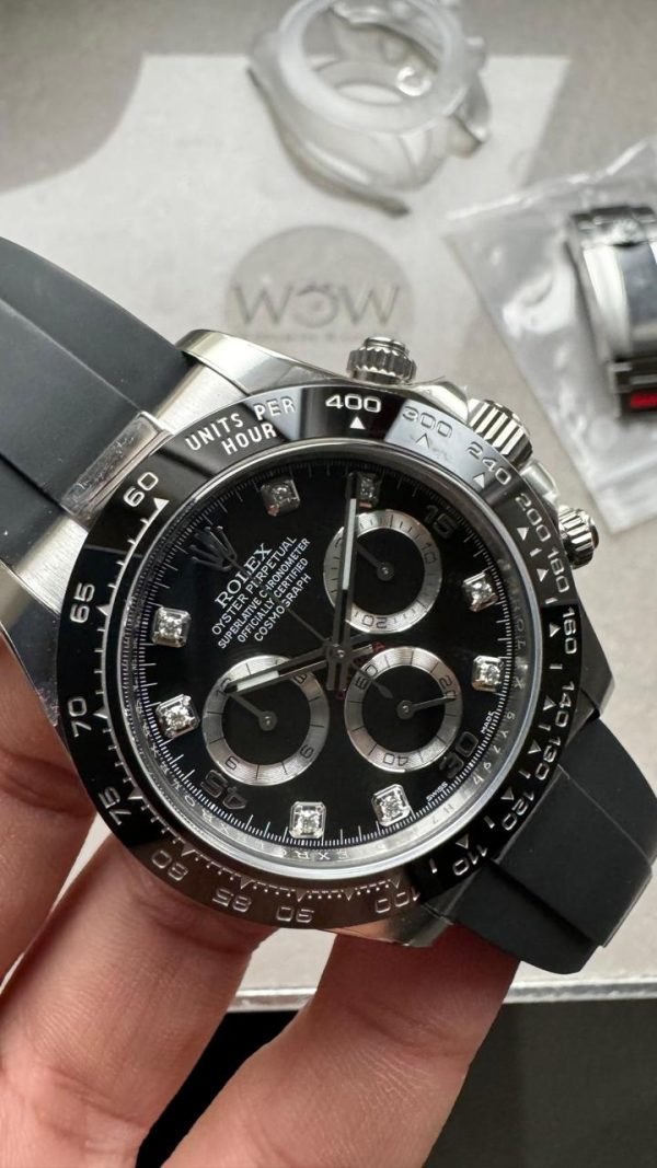 Clean Factory 1:1 Rolex Daytona 116519 904L SS Black Dial A4130 - Image 3