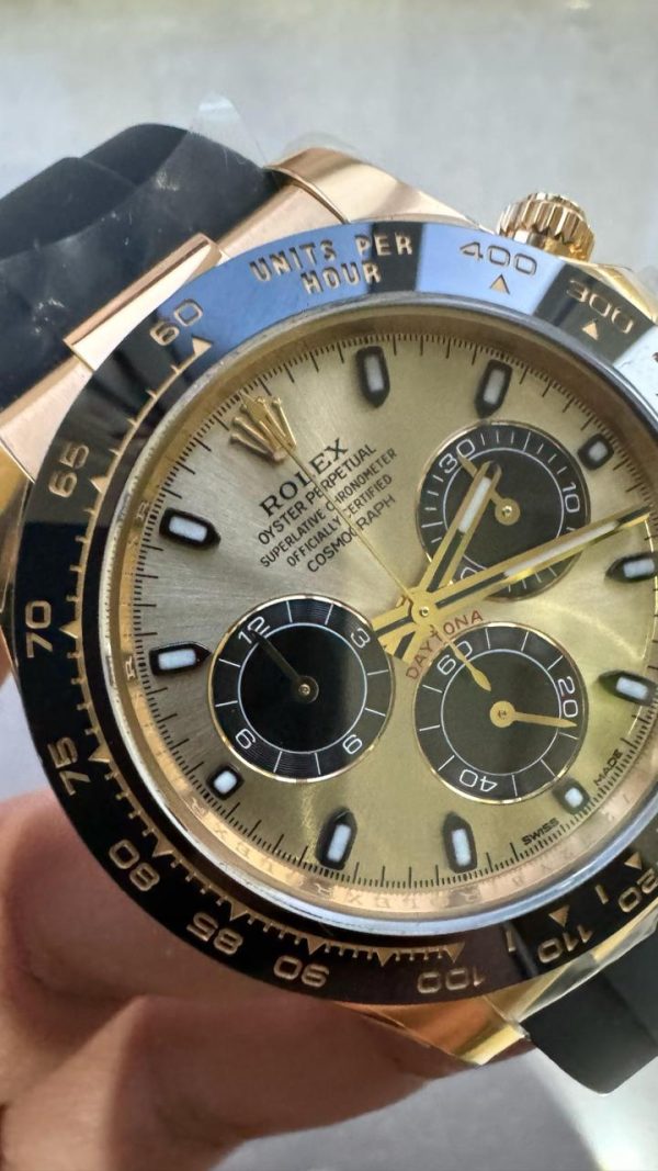 Clean Factory 1:1 Rolex Daytona 116518 Best Edition YG/Black Dial SA4130 - Image 4