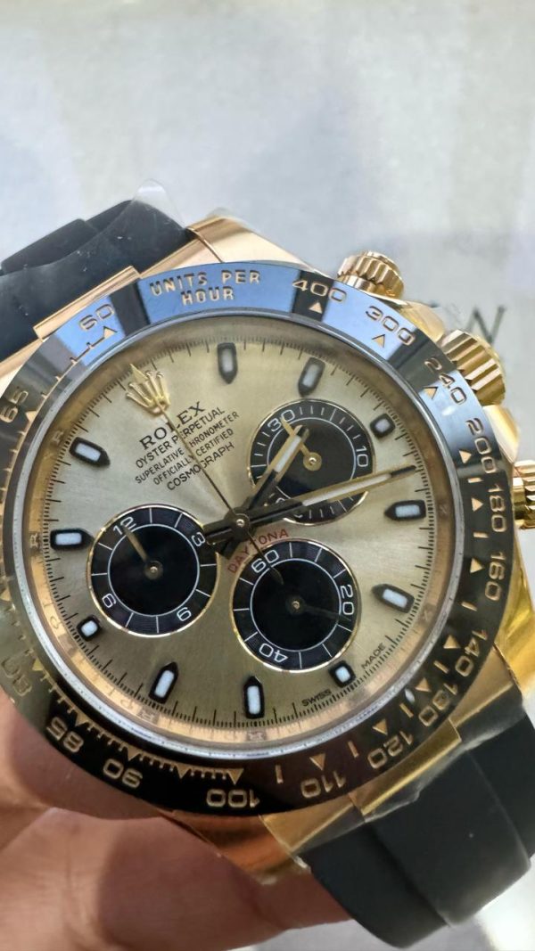 Clean Factory 1:1 Rolex Daytona 116518 Best Edition YG/Black Dial SA4130 - Image 5