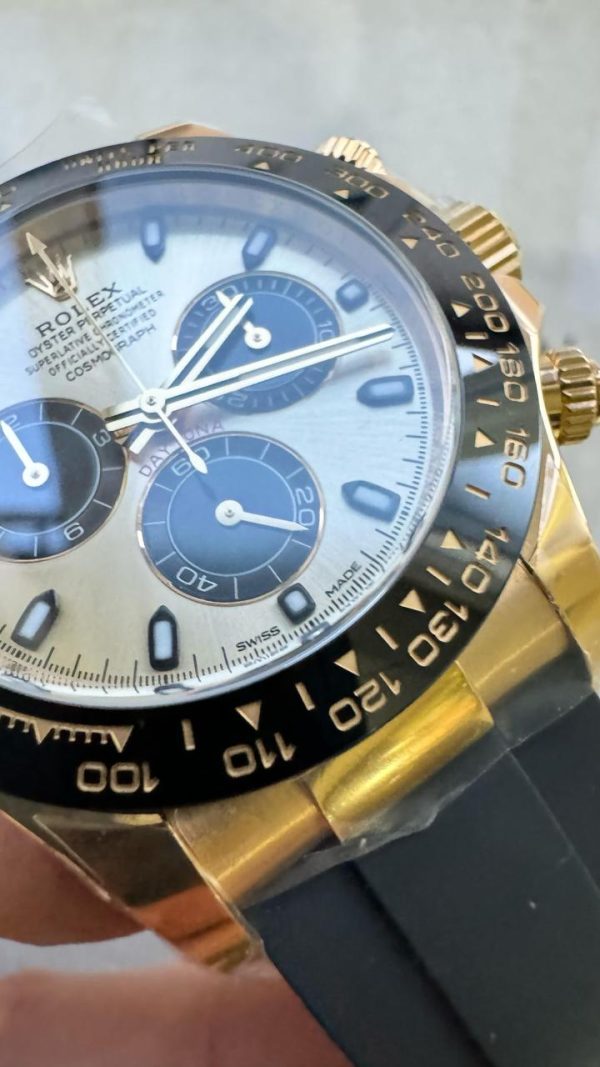 Clean Factory 1:1 Rolex Daytona 116518 Best Edition YG/Black Dial SA4130 - Image 3