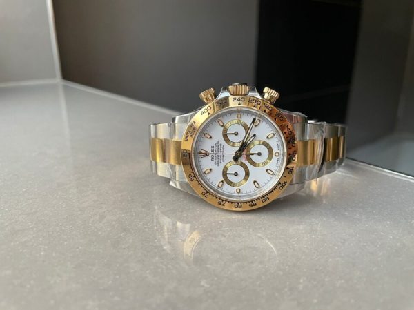 BTF factory 1:1 Rolex Daytona 116523 SS 904L & Yellow Gold White Dial A4130 - Image 9
