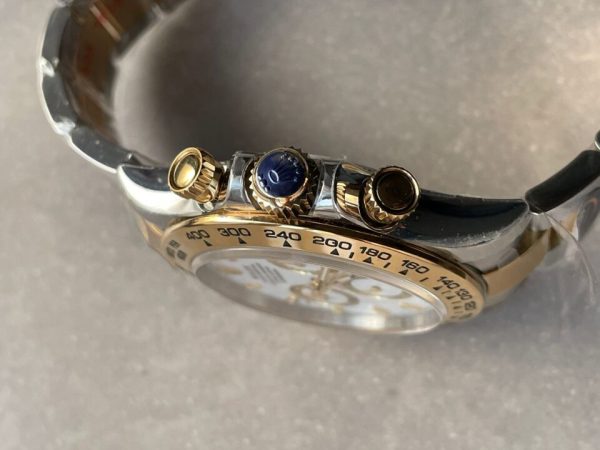 BTF factory 1:1 Rolex Daytona 116523 SS 904L & Yellow Gold White Dial A4130 - Image 11