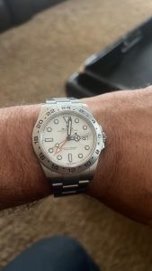 GMF Factory 1:1 Rolex EXPLORER II 42MM 216570 WHITE 904L SS BEST EDITION WHITE DIAL A3186 photo review